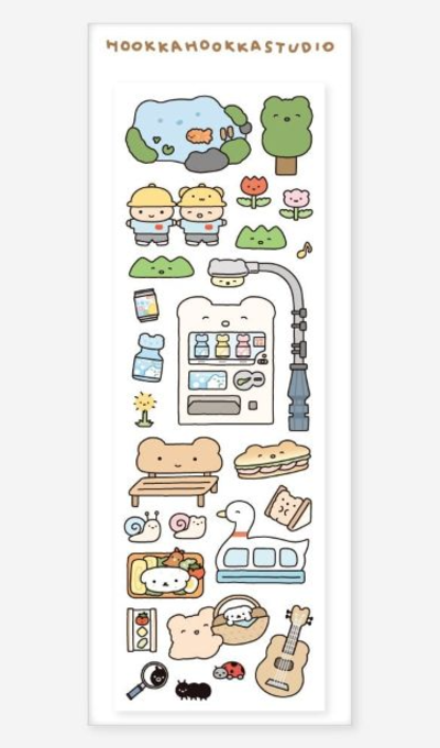 Uouko Chewy Seal Sticker - Park Picnic