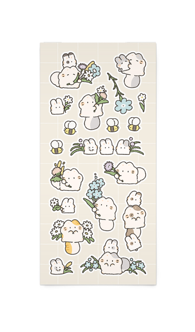 Studio Fondu Rabbit Mayo Seal Sticker