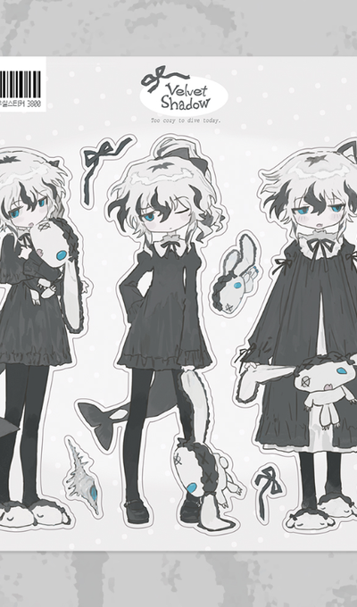 Namoku Velvet Shadow Clear Seal Sticker
