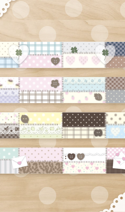Way to Fetch Spring Patchwork Quilt Masking Tape 4 Types