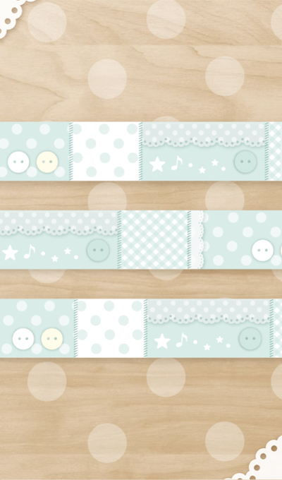 Way to Fetch Mint Cream Patchwork Masking Tape