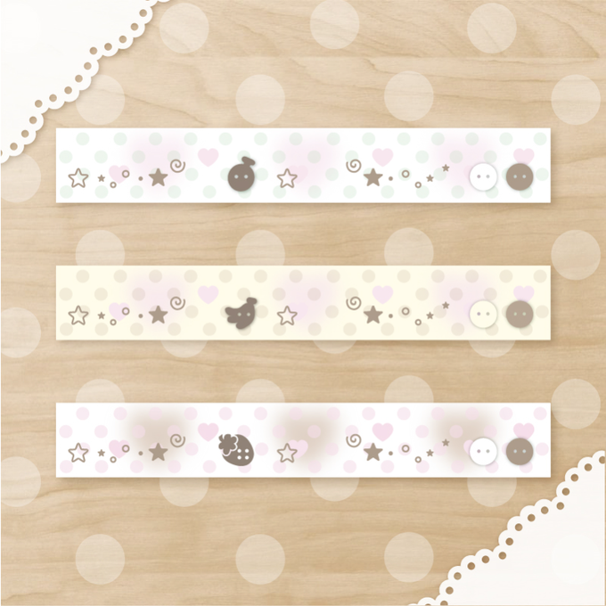 Way To Fetch Fruit Sherbet Masking Tape 3 Types