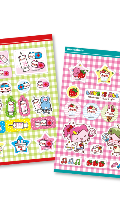 Modangu Bear Love Sticker 2type