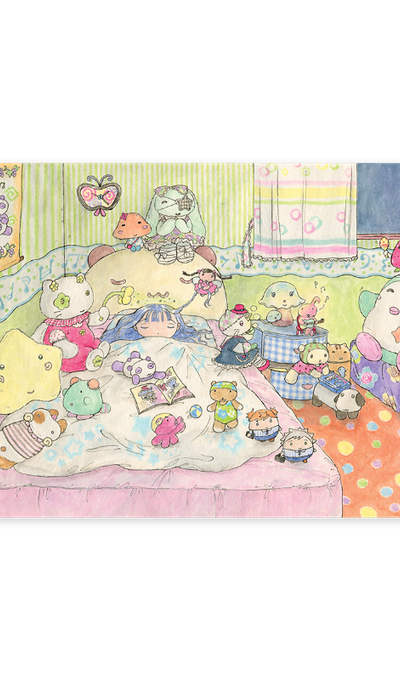Baek-nyeon Bookstore Fluffy Night Mini Poster
