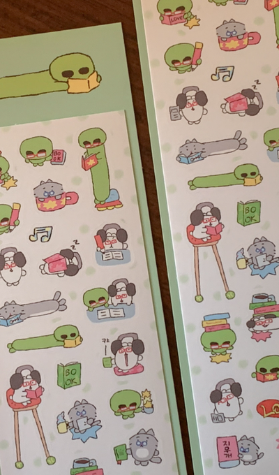 Chanya Let's Read Books Sticker