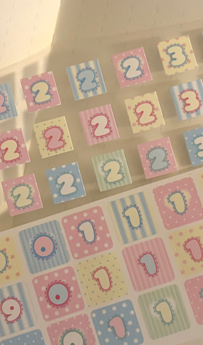 Happy Streupy Shop Square Custom Number Kiss-Cut Tape
