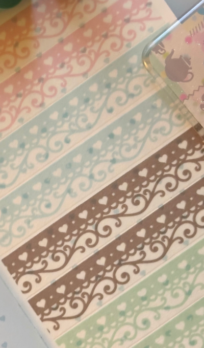 Happy Strappy Fluffy Shop Love Ornament Masking Tape 4 Types