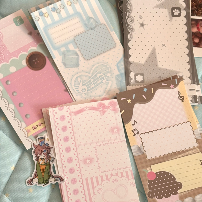 Happy Streuferpy Shop New Chapter Long Matte Paper Sticker Pack