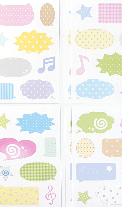 Moittoi Speech Bubble Die-Cut Sticker Pack