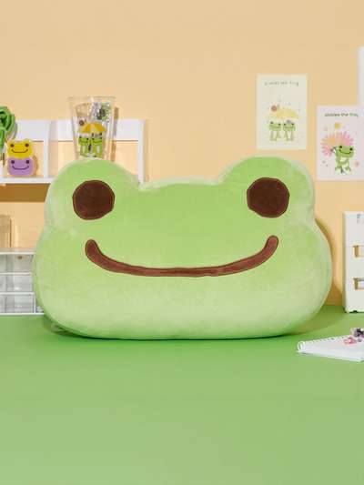 Pickles the Frog Face Cushion