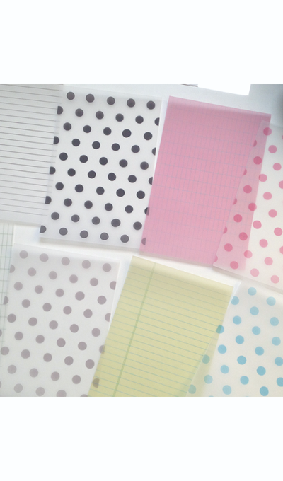 I/O Studio Layout Semi-Transparent Memo Pad
