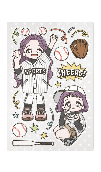 Studio Fondue Baseball Game Day Sticker