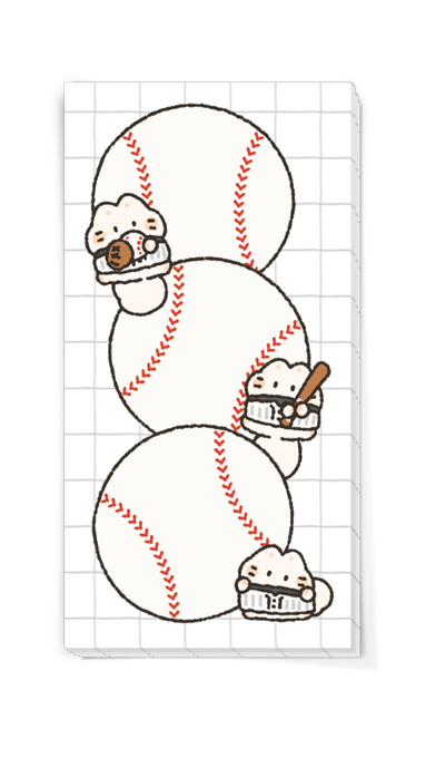 Studio Fondue Baseball Mayo Memo Pad