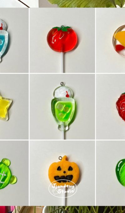 Ggwunduk Studio Lollipop Keyring 5 Types