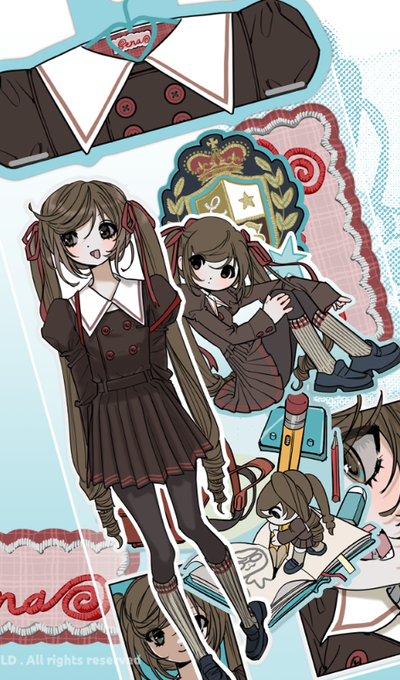Domi World Sena Student Sticker