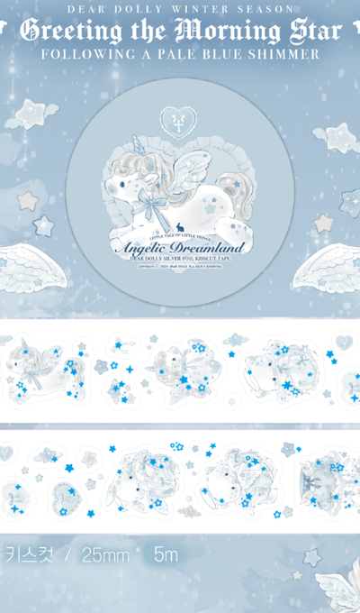Dear Dolly Angel's Dream Silver Foil Kiss Cut Tape