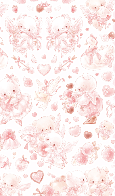 Dear Dolly Strawberry Cupid Vintage Sticker