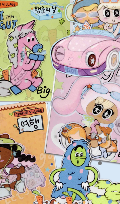 The Puri Village Big Piece Sticker ver1 5type
