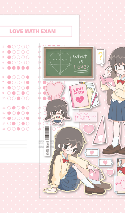 Eunsae Shop Heart Equation Sticker