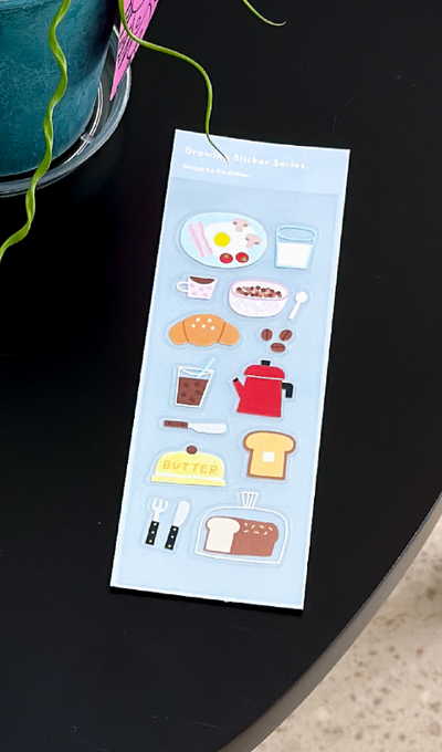 Kainda Blue Breakfast Sticker