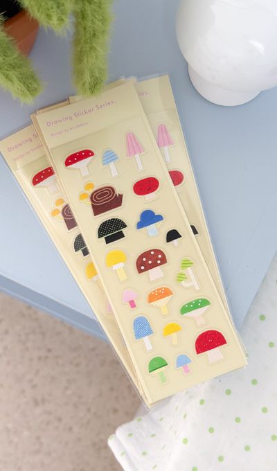 Kainda Blue Mushroom Sticker
