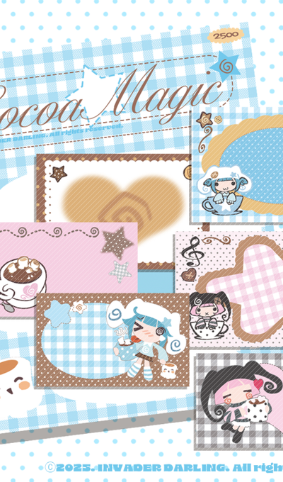 Invader Darling Cocoa Magic Art Paper Sticker