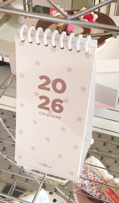 LoveYourFlow 2026 Double-Sided Calendar