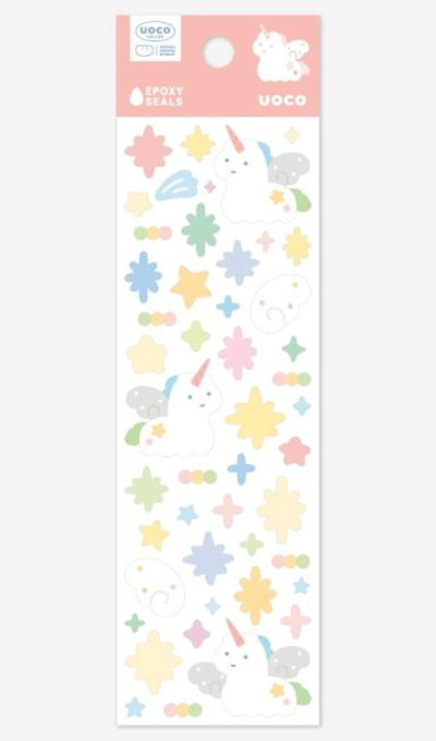 Yuoko Unicorn Star Dust Epoxy Sticker