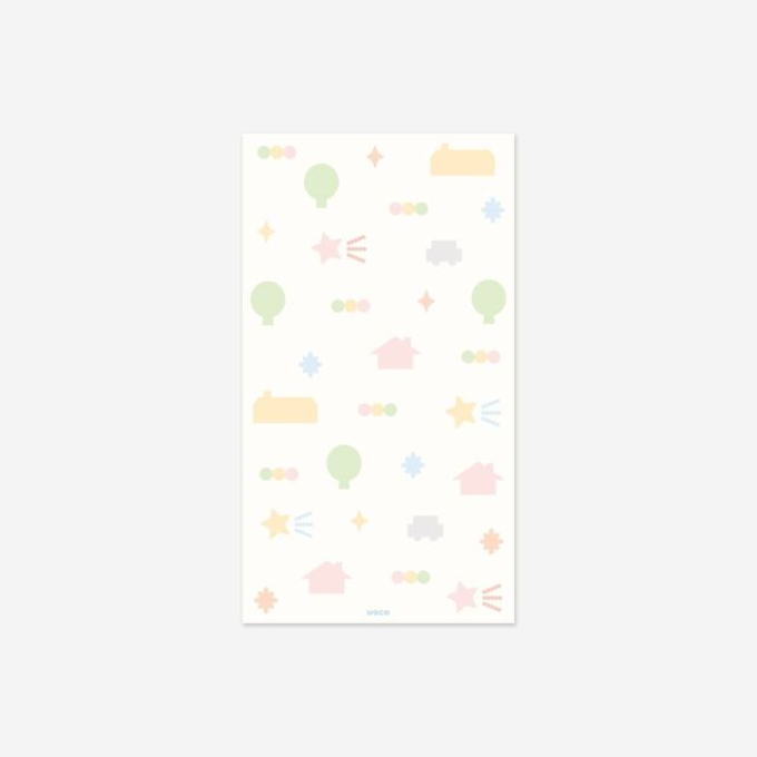Uoeko Mini Memo Pad - Uoeko House Pattern