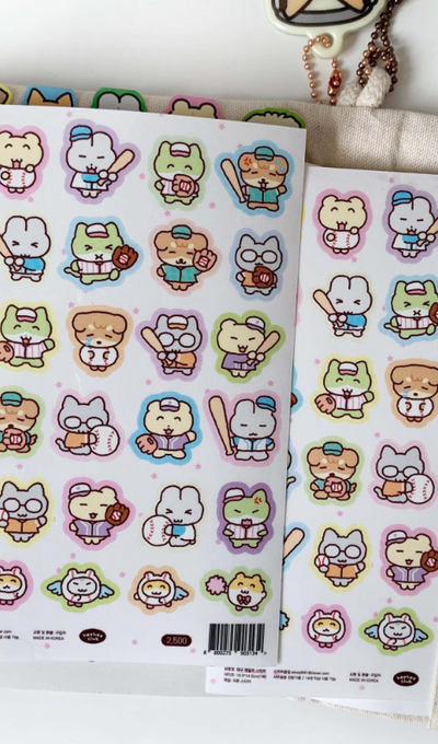 HiHi Club Baseball Daily Sticker
