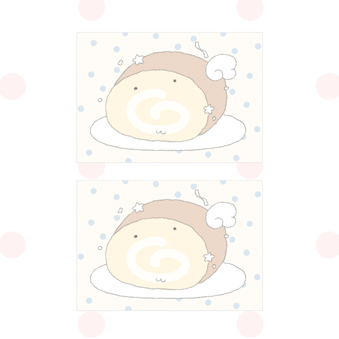 Roundwoof Roll Cake Sticky Memo