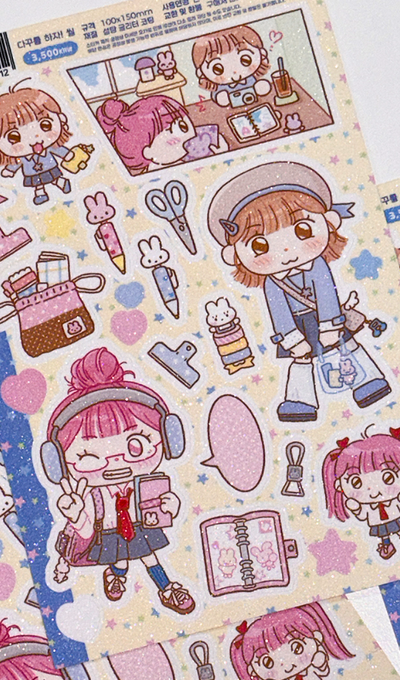 Ppomppomp Studio Deco Seal Stickers