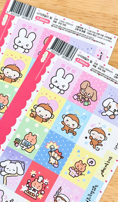Ppomppom Studio Square Daily Life Seal Sticker