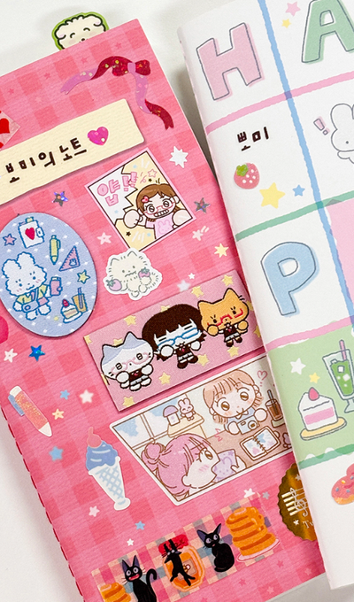 Ppomppoм Studio Dakku Club Label Sticker Pack