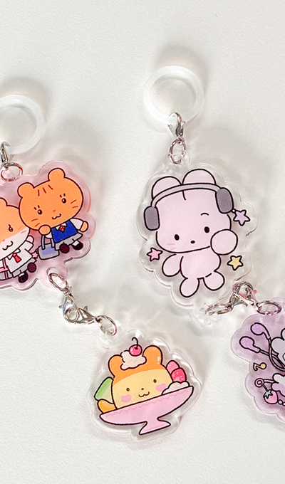 Ppomppomp Studio Gangchon Punch Club Keyring 2 Type