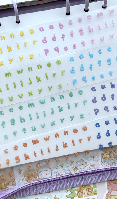 Moya Factory Posle Alphabet Kiss-Cut Tape 4 Types