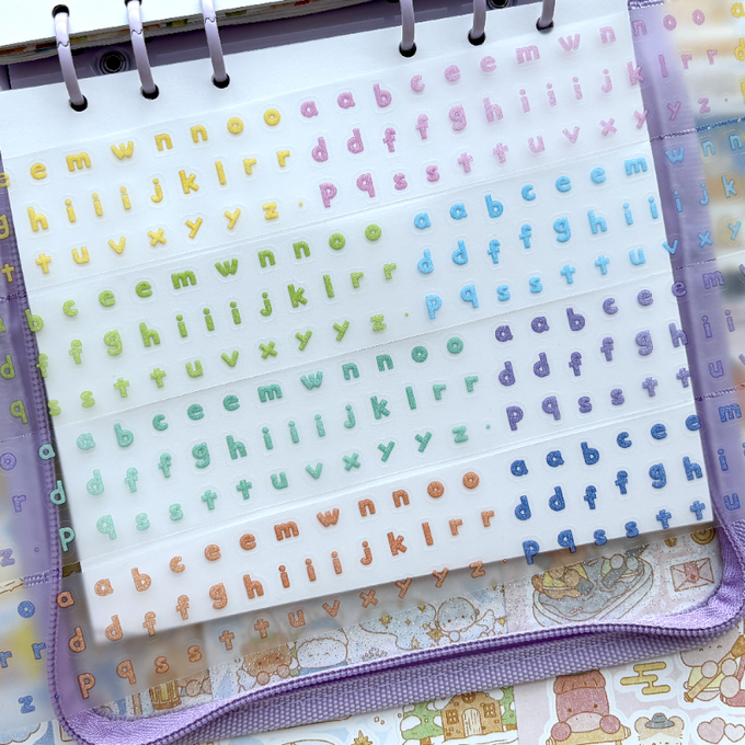 Moya Factory Posle Alphabet Kiss-Cut Tape 4 Types