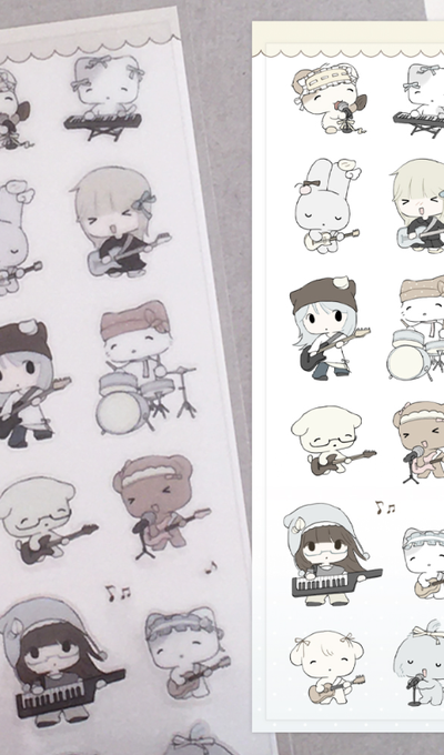 Sosohihi Cream Cake Band Sticker