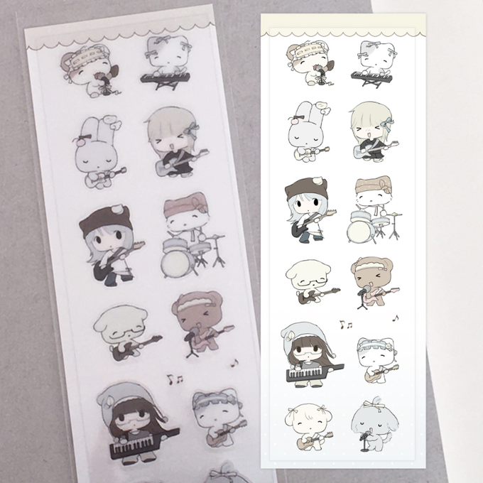 Sosohihi Cream Cake Band Sticker