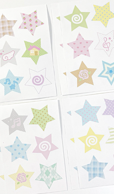 Moitto Moitto All the Stars in the World Die-cut Matte Paper Sticker Pack