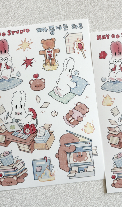 HeyOoStudio Annoying Day Sticker