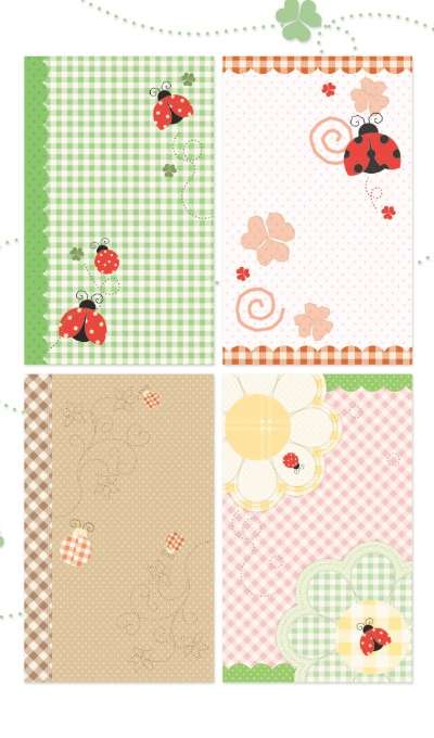 Leroka Ladybug Imitation Paper Sticker Pack