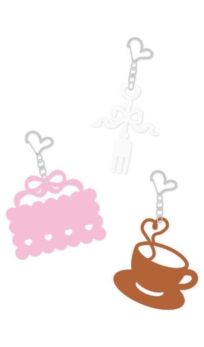 Leroka Tea Time Keyring 3Type