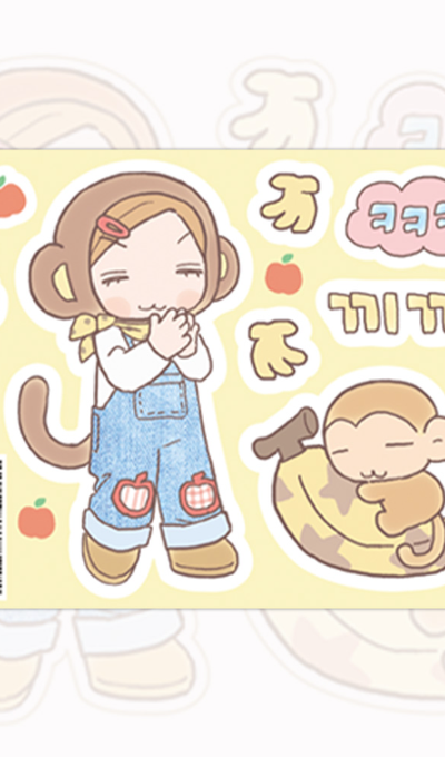 Achoo Coco Fluffy Girl Sticker