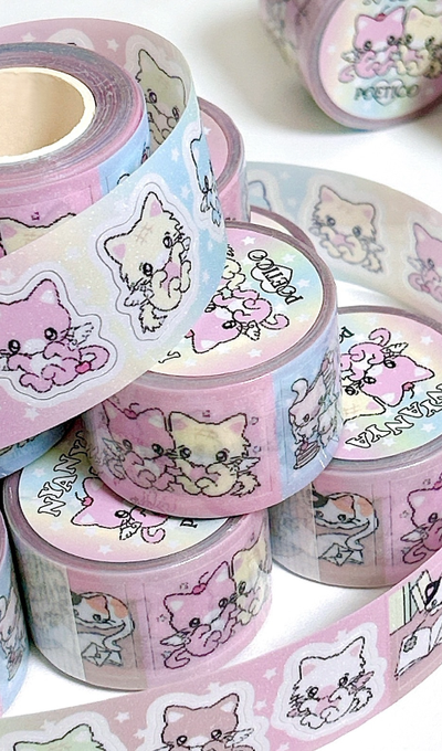 Poetico Sugar Glitter Kiss Cut Tape 2 Types