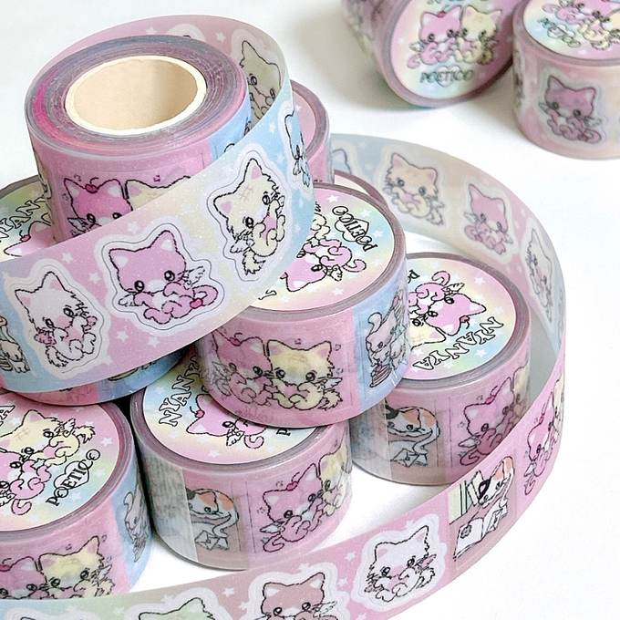 Poetico Sugar Glitter Kiss Cut Tape 2 Types