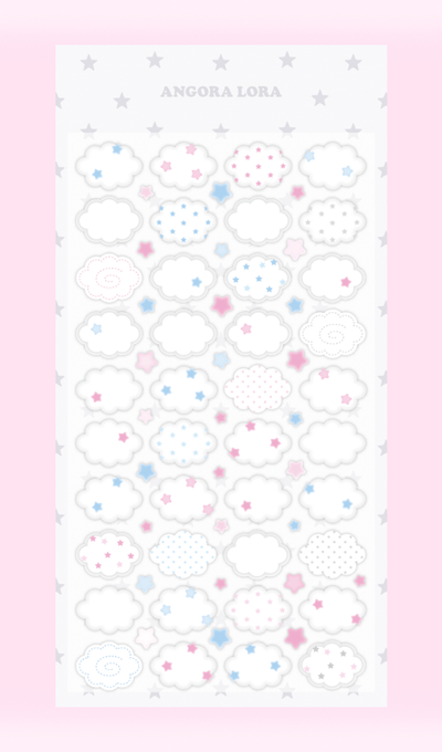 Angora Lora Cloud Star Sticker