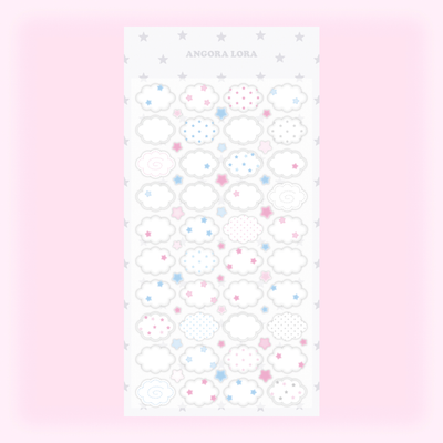 Angora Lora Cloud Star Sticker