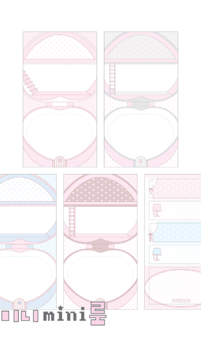 Frostflower Mini Room Matte Paper Sticker