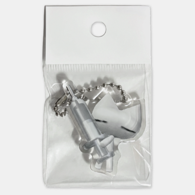 Hato Vaccine Neko Keyring
